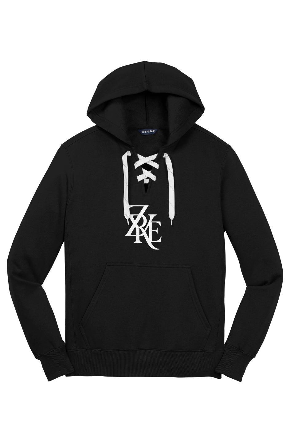 Lace Up Pullover Hooded Sweatshirt