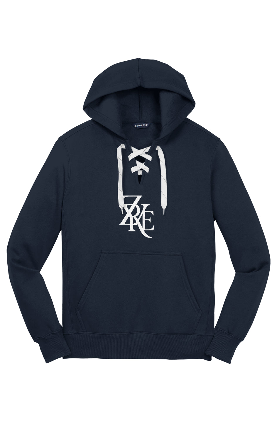 Lace Up Pullover Hooded Sweatshirt