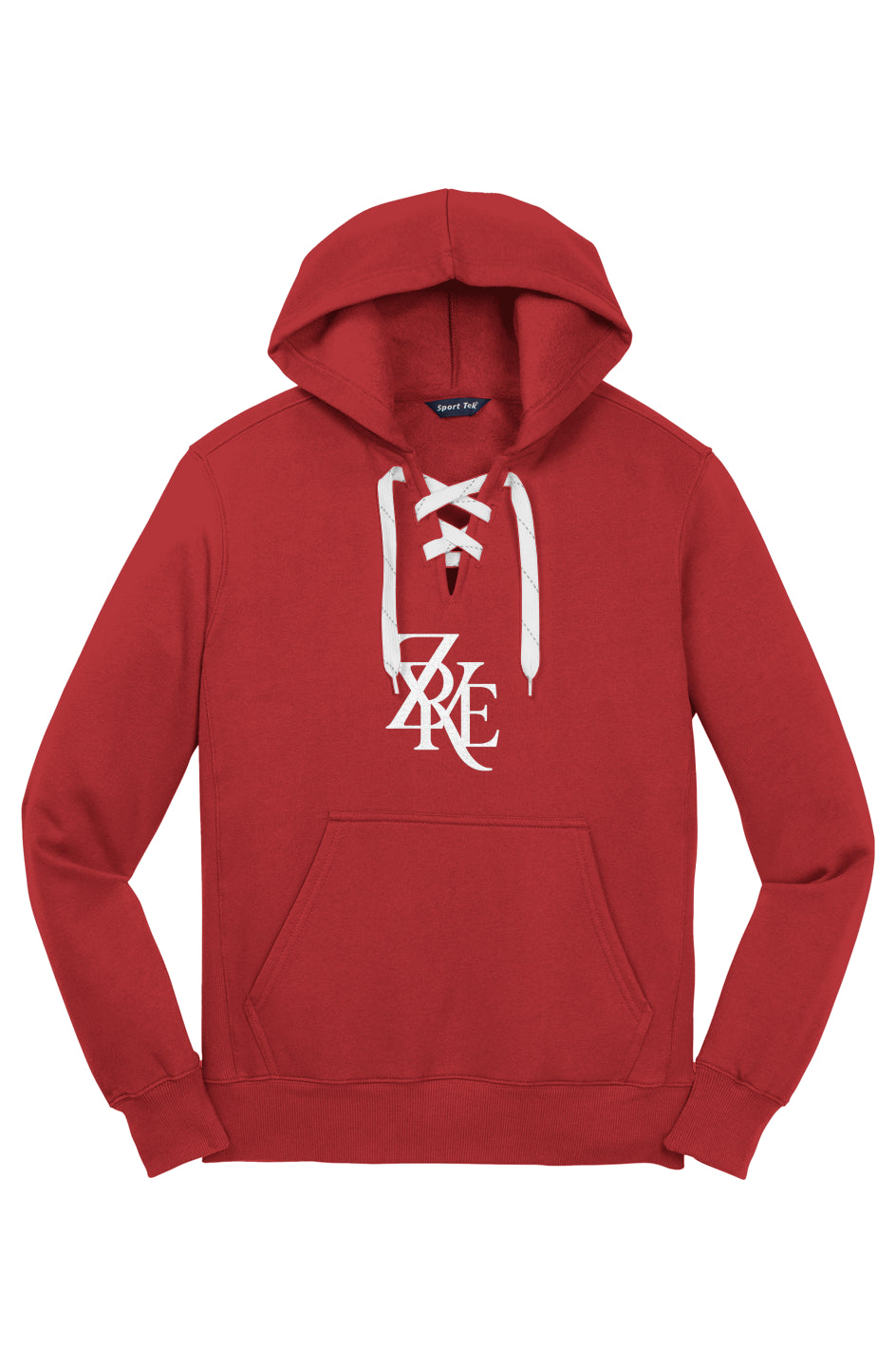 Lace Up Pullover Hooded Sweatshirt